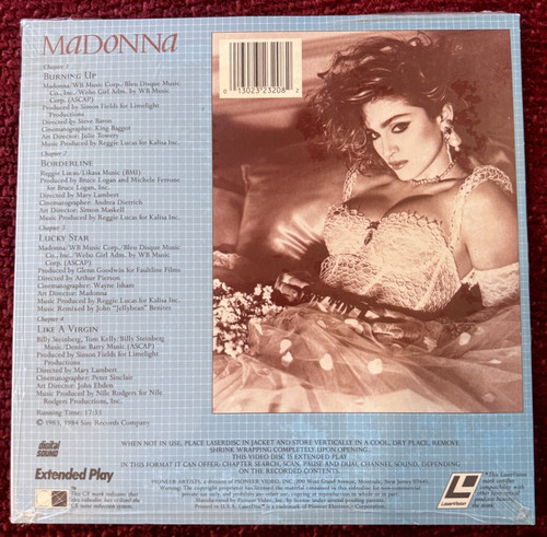 Madonna laserdisc videos - laserdisc,