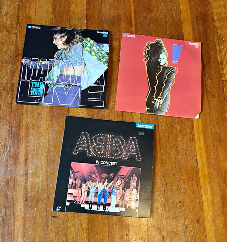 1980s laserdisc lot madonna - 1980s,
