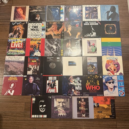 Laserdisc concert music lot - laserdisc,