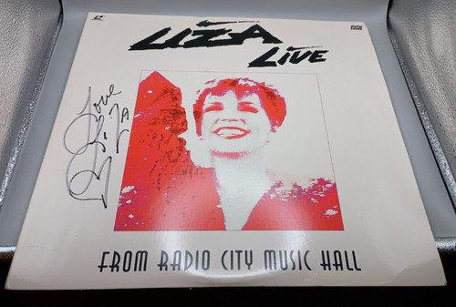 Signed liza minnelli live - minnelli,