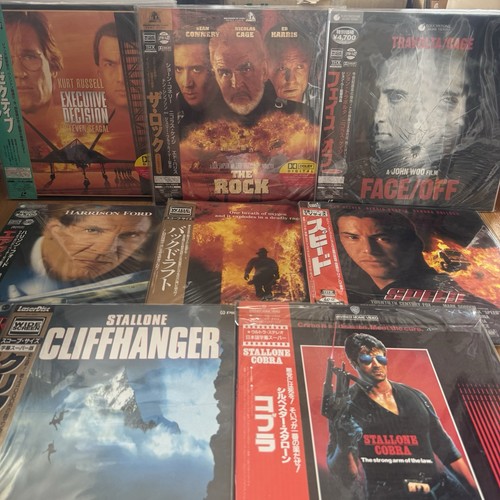 Action japan laserdisc 8lot - action,